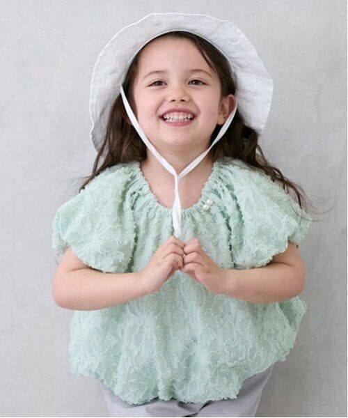 petit main / プティマイン シャツ・ブラウス | 【リンク】ジャガードバルーンブラウス(キッズ) | 詳細6