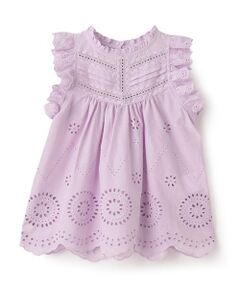 petit main / プティマイン Tシャツ | 【リンク】オーバーレースチュニック(キッズ)