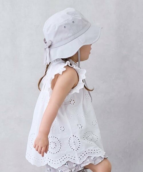 petit main / プティマイン Tシャツ | 【リンク】オーバーレースチュニック(キッズ) | 詳細1