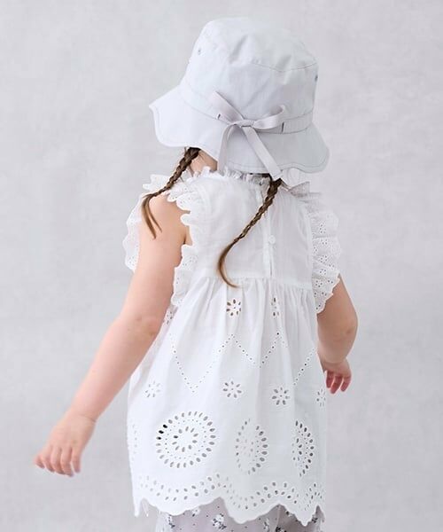 petit main / プティマイン Tシャツ | 【リンク】オーバーレースチュニック(キッズ) | 詳細2