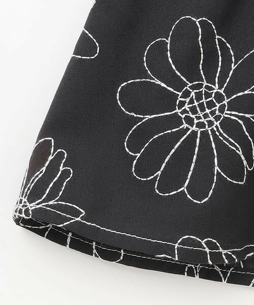 petit main / プティマイン Tシャツ | 【リンク】お花刺しゅうドッキングT(キッズ) | 詳細10