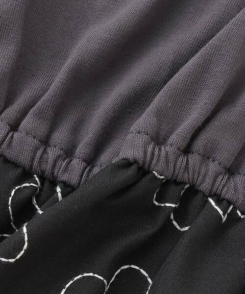 petit main / プティマイン Tシャツ | 【リンク】お花刺しゅうドッキングT(キッズ) | 詳細12