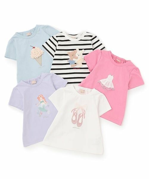 petit main / プティマイン Tシャツ | 【防汚/リンク】キラキラモチーフTシャツ | 詳細19