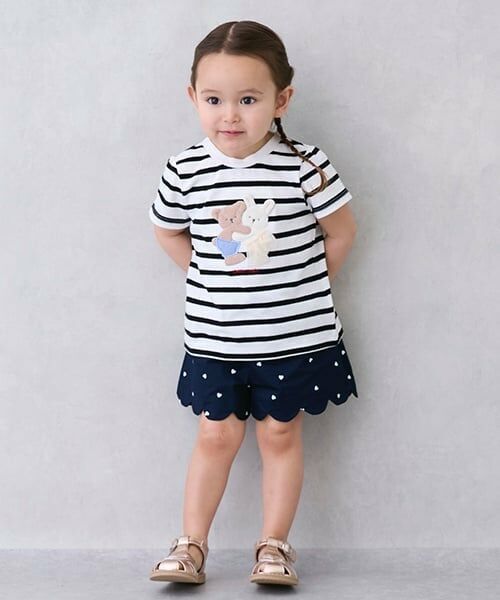 petit main / プティマイン Tシャツ | 【防汚/リンク】キラキラモチーフTシャツ | 詳細3