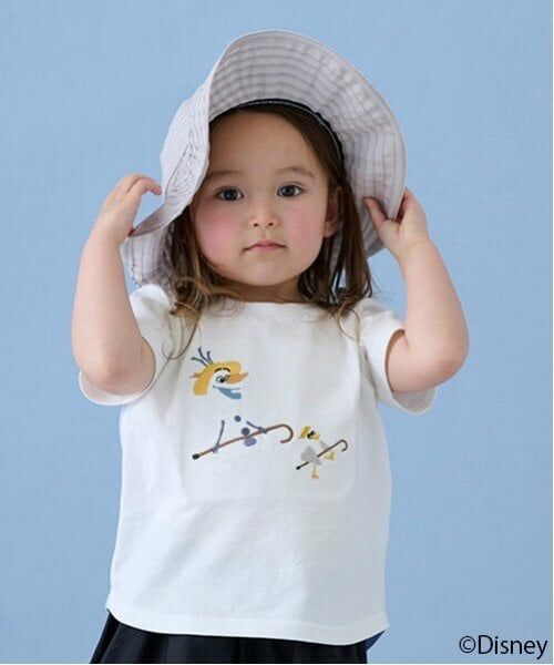 petit main / プティマイン Tシャツ | 【Disney】オラフアップリケTシャツ | 詳細1