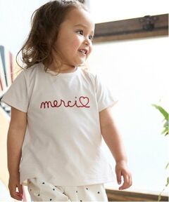 petit main / プティマイン Tシャツ | 【水陸両用】ロゴ刺しゅうTシャツ(キッズサイズ)