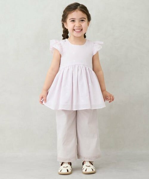 petit main / プティマイン Tシャツ | 【リンク】箔プリントチュニック(キッズ) | 詳細5