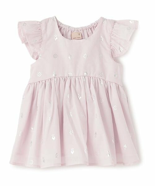 petit main / プティマイン Tシャツ | 【リンク】箔プリントチュニック(キッズ) | 詳細7