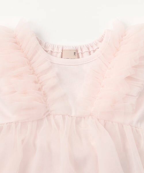 petit main / プティマイン Tシャツ | 【リンク】チュールドッキング半袖T(キッズ) | 詳細6