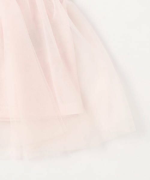 petit main / プティマイン Tシャツ | 【リンク】チュールドッキング半袖T(キッズ) | 詳細8