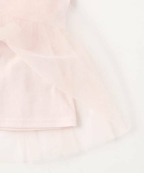 petit main / プティマイン Tシャツ | 【リンク】チュールドッキング半袖T(キッズ) | 詳細9