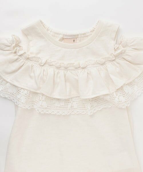 petit main / プティマイン Tシャツ | 【接触冷感/リンク】オフショルレースT | 詳細12