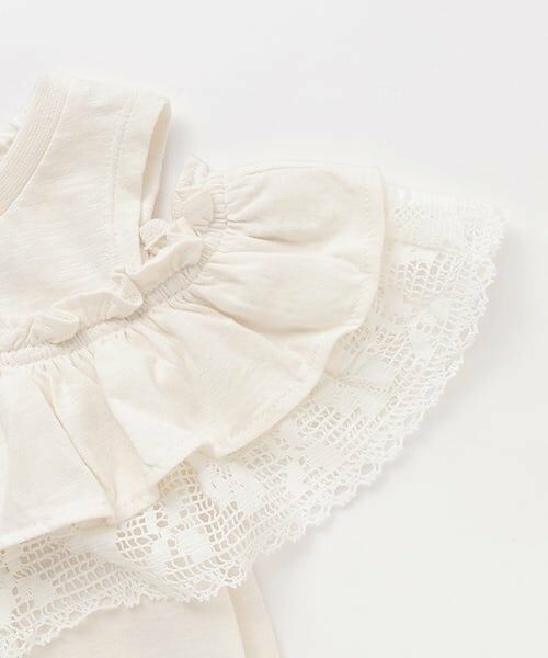 petit main / プティマイン Tシャツ | 【接触冷感/リンク】オフショルレースT | 詳細13