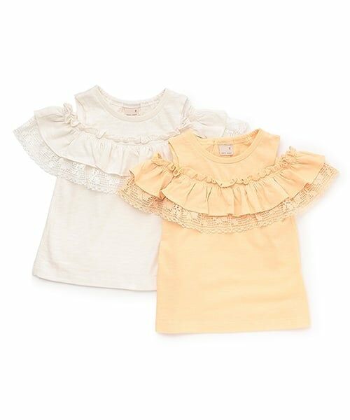 petit main / プティマイン Tシャツ | 【接触冷感/リンク】オフショルレースT | 詳細16