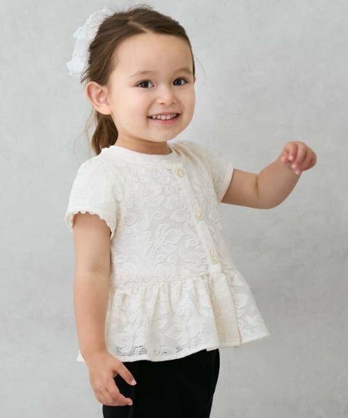 petit main / プティマイン カーディガン・ボレロ | 【リンク】レースカーディガン(キッズ) | 詳細2
