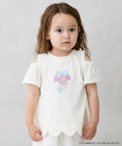 petit main / プティマイン Tシャツ | 【サンリオキャラクターズ】肩あきグラフィックTシャツ