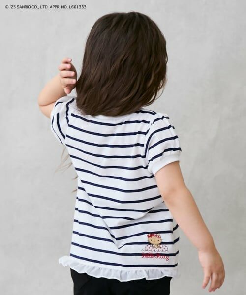 petit main / プティマイン Tシャツ | 【サンリオキャラクターズ】リボンアップリケTシャツ | 詳細1