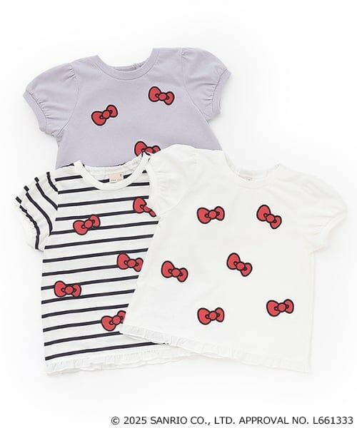 petit main / プティマイン Tシャツ | 【サンリオキャラクターズ】リボンアップリケTシャツ | 詳細17