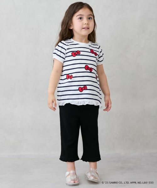 petit main / プティマイン Tシャツ | 【サンリオキャラクターズ】リボンアップリケTシャツ | 詳細3