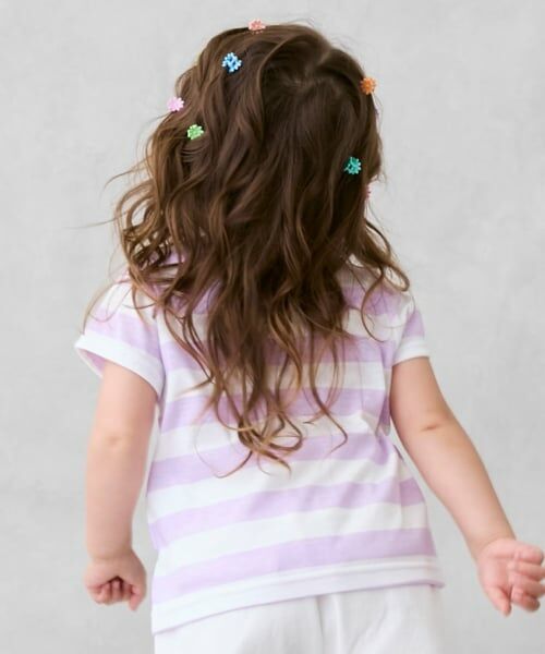 petit main / プティマイン Tシャツ | 【ギャビー】なりきりボーダーTシャツ | 詳細1