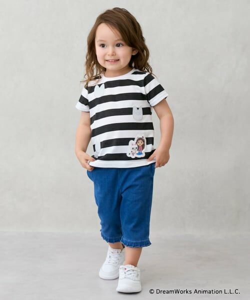 petit main / プティマイン Tシャツ | 【ギャビー】なりきりボーダーTシャツ | 詳細4