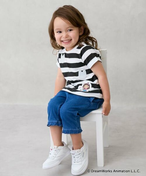 petit main / プティマイン Tシャツ | 【ギャビー】なりきりボーダーTシャツ | 詳細5