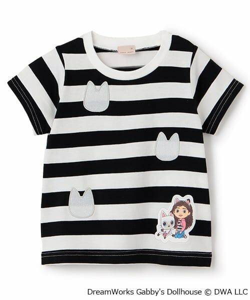 petit main / プティマイン Tシャツ | 【ギャビー】なりきりボーダーTシャツ | 詳細7