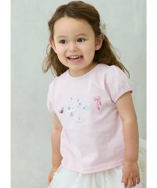 petit main / プティマイン Tシャツ | 【接触冷感】バレエモチーフTシャツ | 詳細1