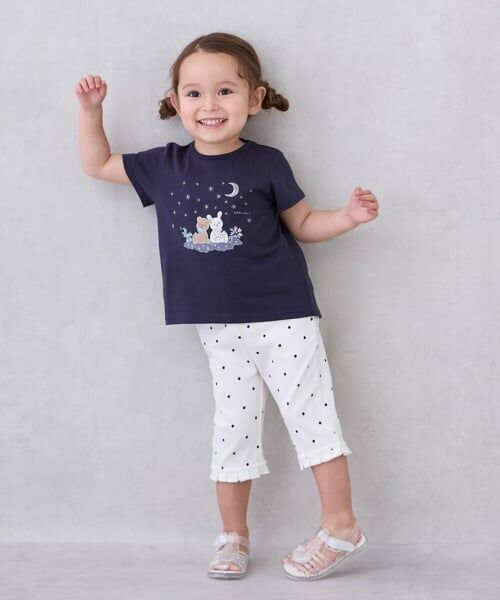 petit main / プティマイン Tシャツ | 星空のpupu＆tete半袖Tシャツ | 詳細4