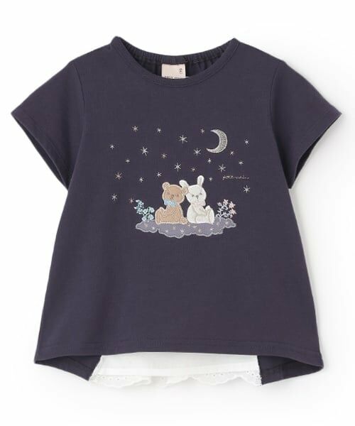 petit main / プティマイン Tシャツ | 星空のpupu＆tete半袖Tシャツ | 詳細5