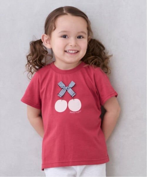 petit main / プティマイン Tシャツ | 【接触冷感】【WEB限定特別価格】モチーフ半袖Tシャツ（赤）