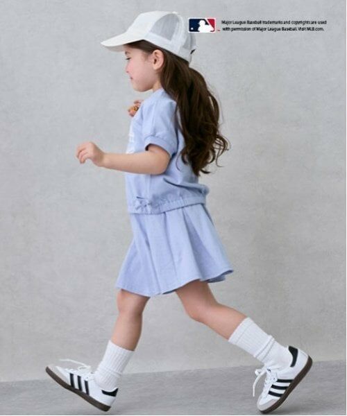 petit main / プティマイン ミニ丈・ひざ丈ワンピース | 【MLB/リンク】カットソーセットアップ | 詳細4