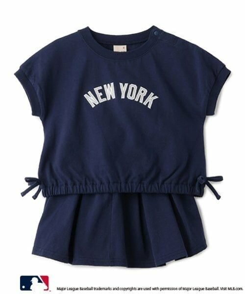 petit main / プティマイン ミニ丈・ひざ丈ワンピース | 【MLB/リンク】カットソーセットアップ | 詳細8