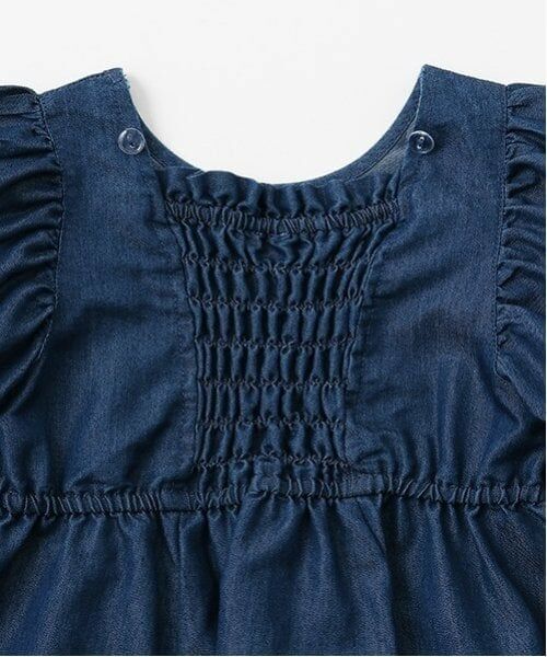 petit main / プティマイン ミニ丈・ひざ丈ワンピース | 袖パフペプラムワンピース | 詳細6