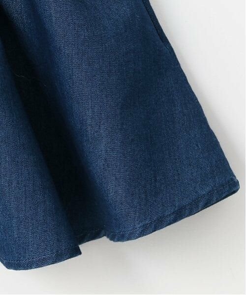 petit main / プティマイン ミニ丈・ひざ丈ワンピース | 袖パフペプラムワンピース | 詳細8