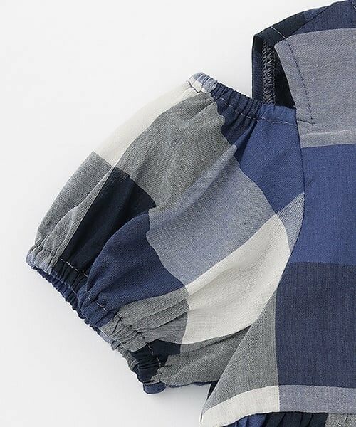 petit main / プティマイン ミニ丈・ひざ丈ワンピース | 【リンク】肩あきチェックワンピース(キッズ) | 詳細11