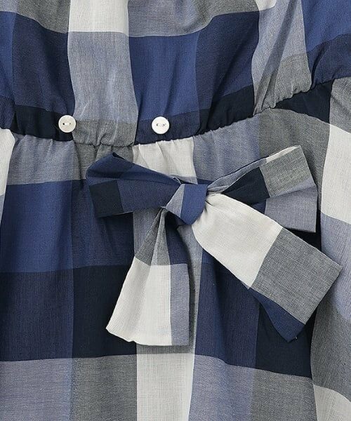 petit main / プティマイン ミニ丈・ひざ丈ワンピース | 【リンク】肩あきチェックワンピース(キッズ) | 詳細12