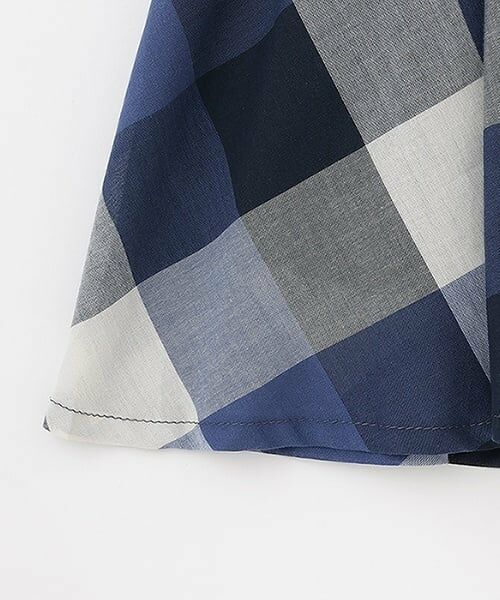 petit main / プティマイン ミニ丈・ひざ丈ワンピース | 【リンク】肩あきチェックワンピース(キッズ) | 詳細13