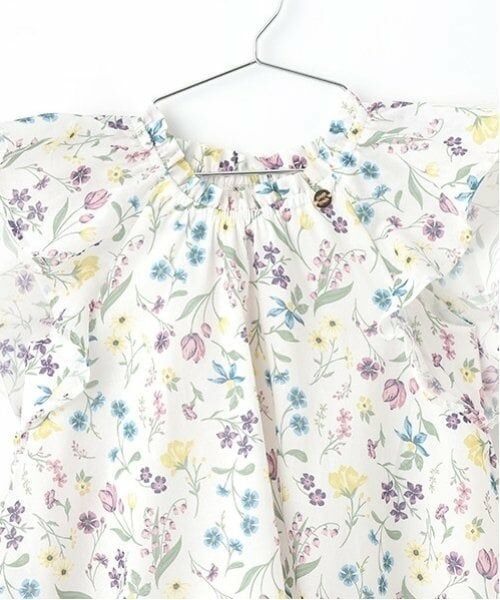 petit main / プティマイン ミニ丈・ひざ丈ワンピース | 【リンク】ラメストライプ/花柄ワンピース(キッズ) | 詳細10