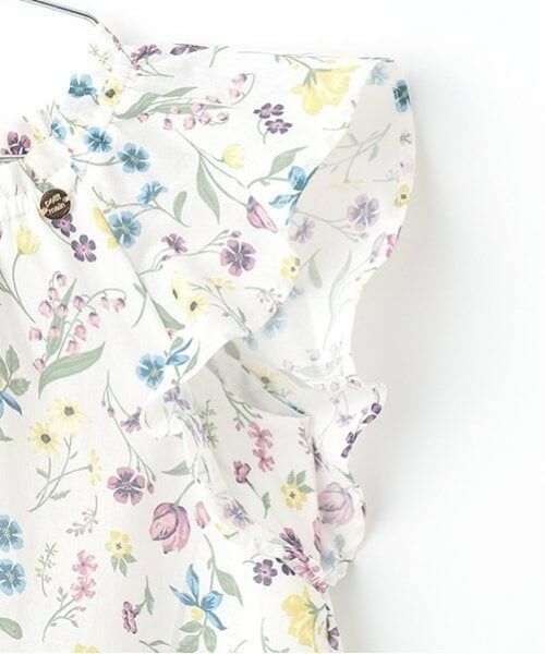 petit main / プティマイン ミニ丈・ひざ丈ワンピース | 【リンク】ラメストライプ/花柄ワンピース(キッズ) | 詳細12