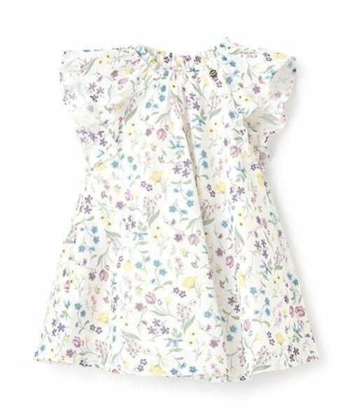 petit main / プティマイン ミニ丈・ひざ丈ワンピース | 【リンク】ラメストライプ/花柄ワンピース(キッズ) | 詳細8