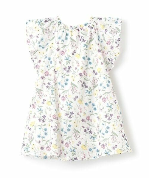 petit main / プティマイン ミニ丈・ひざ丈ワンピース | 【リンク】ラメストライプ/花柄ワンピース(キッズ) | 詳細9