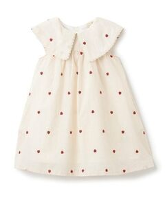 petit main / プティマイン ミニ丈・ひざ丈ワンピース | 【リンク】ハート刺しゅうワンピース(キッズ)