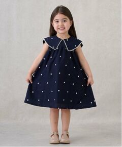 petit main / プティマイン ミニ丈・ひざ丈ワンピース | 【リンク】ハート刺しゅうワンピース(キッズ)