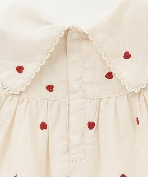 petit main / プティマイン ミニ丈・ひざ丈ワンピース | 【リンク】ハート刺しゅうワンピース(キッズ) | 詳細14