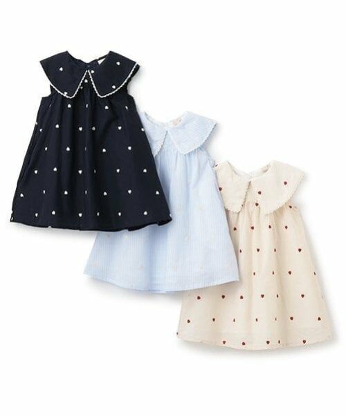 petit main / プティマイン ミニ丈・ひざ丈ワンピース | 【リンク】ハート刺しゅうワンピース(キッズ) | 詳細16