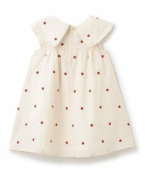 petit main / プティマイン ミニ丈・ひざ丈ワンピース | 【リンク】ハート刺しゅうワンピース(キッズ) | 詳細7