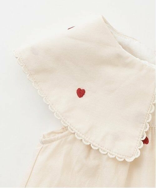 petit main / プティマイン ミニ丈・ひざ丈ワンピース | 【リンク】ハート刺しゅうワンピース(キッズ) | 詳細9