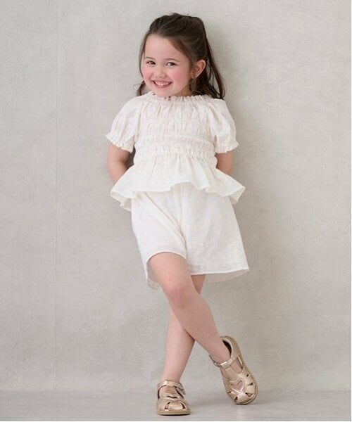 petit main / プティマイン ミニ丈・ひざ丈ワンピース | 【リンク】レースセットアップ(キッズ) | 詳細1