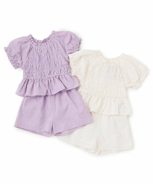 petit main / プティマイン ミニ丈・ひざ丈ワンピース | 【リンク】レースセットアップ(キッズ) | 詳細12